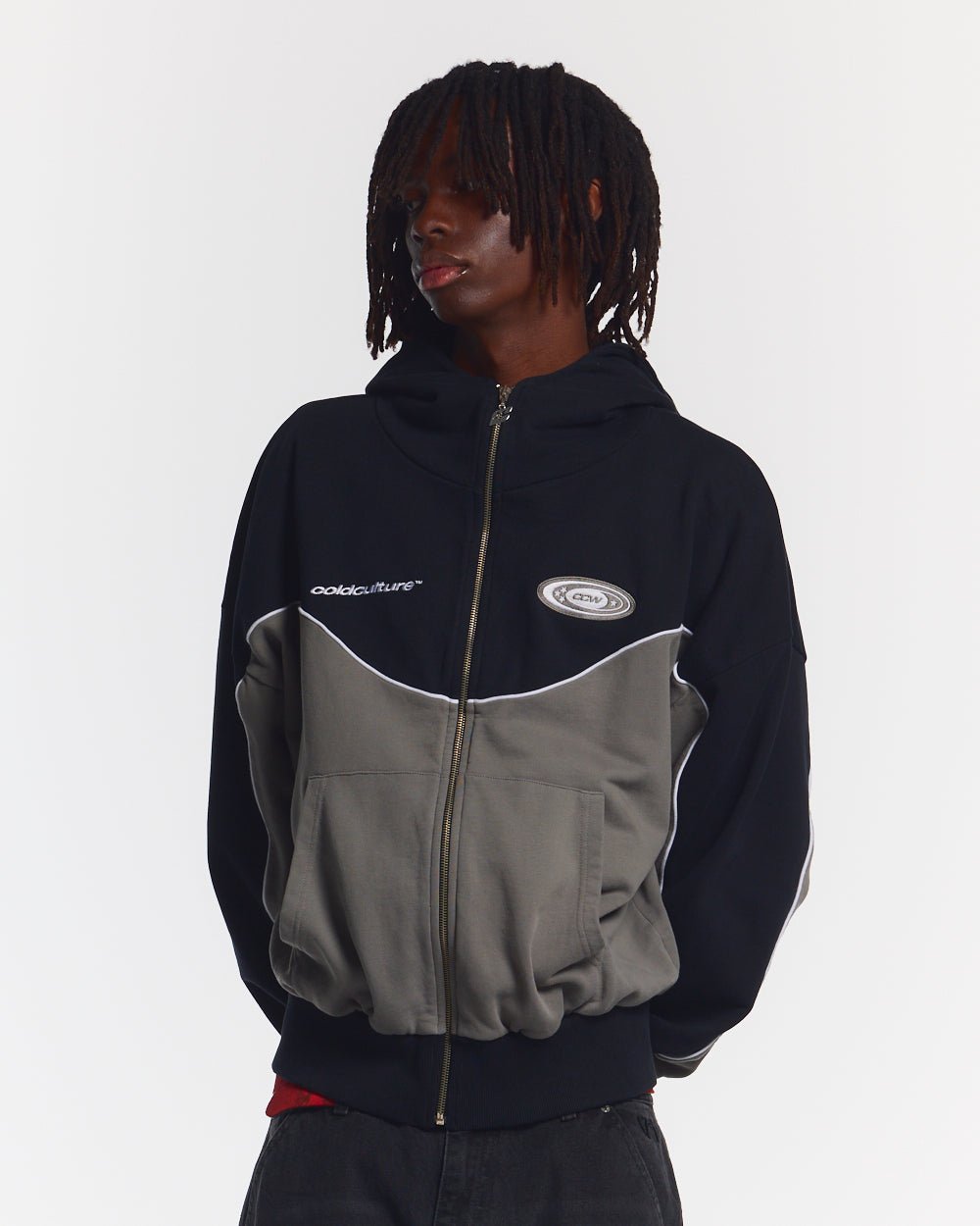 NO RISK ZIP HOODIE BLACK