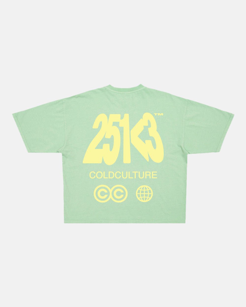 NUMBER PERSPECTIVE TEE NEBULA GREEN