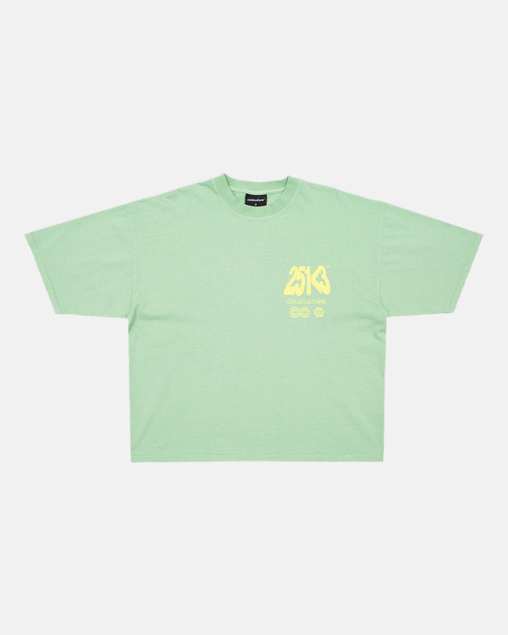 NUMBER PERSPECTIVE TEE NEBULA GREEN