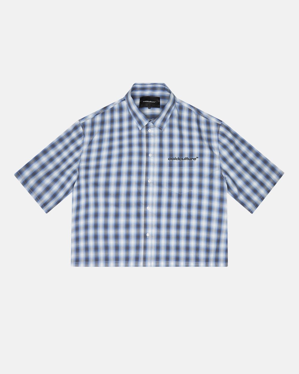 ONE POCKET SHIRT BLURRED BLUE