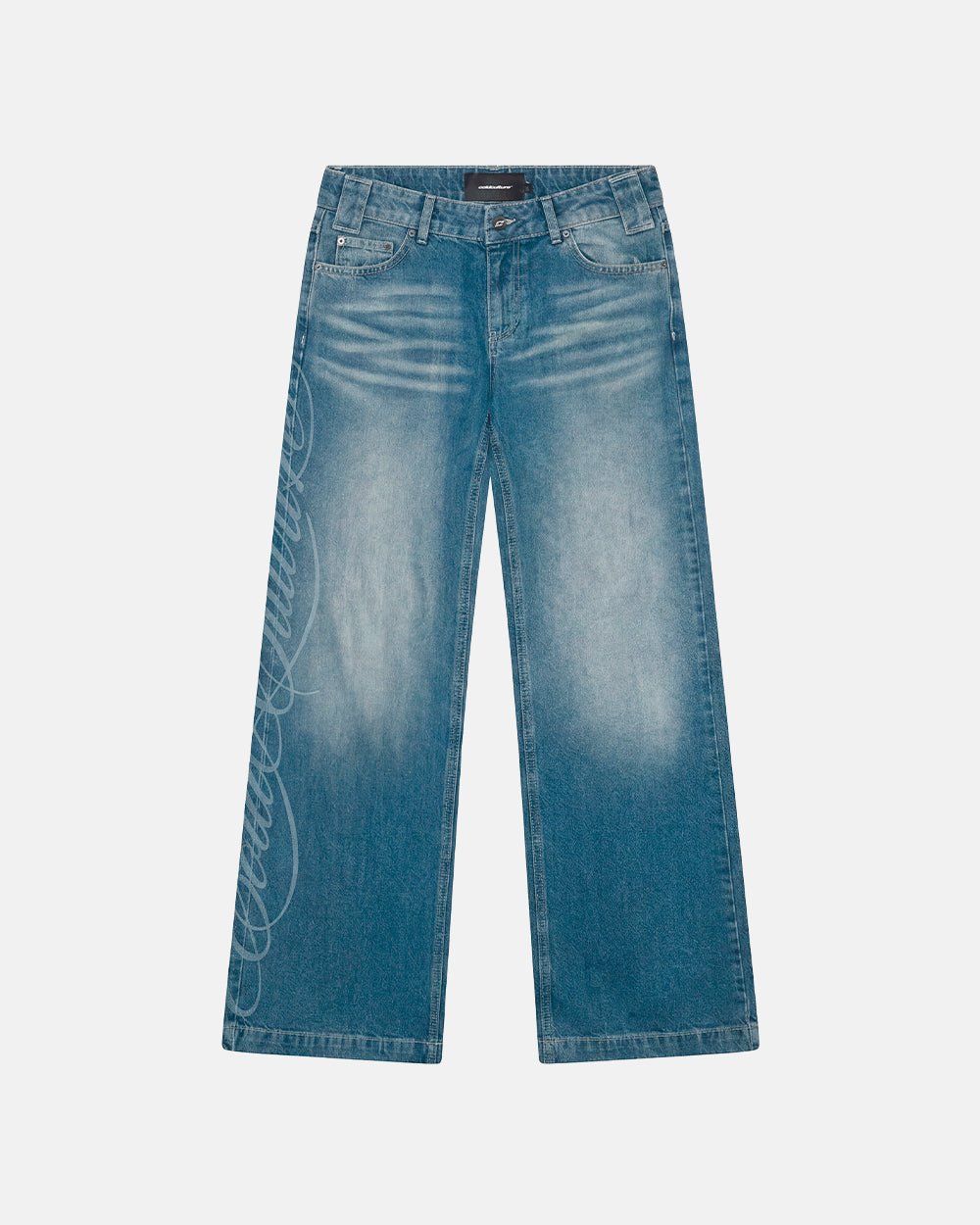 PERFECT SCRIPT PANTS BLUE DENIM