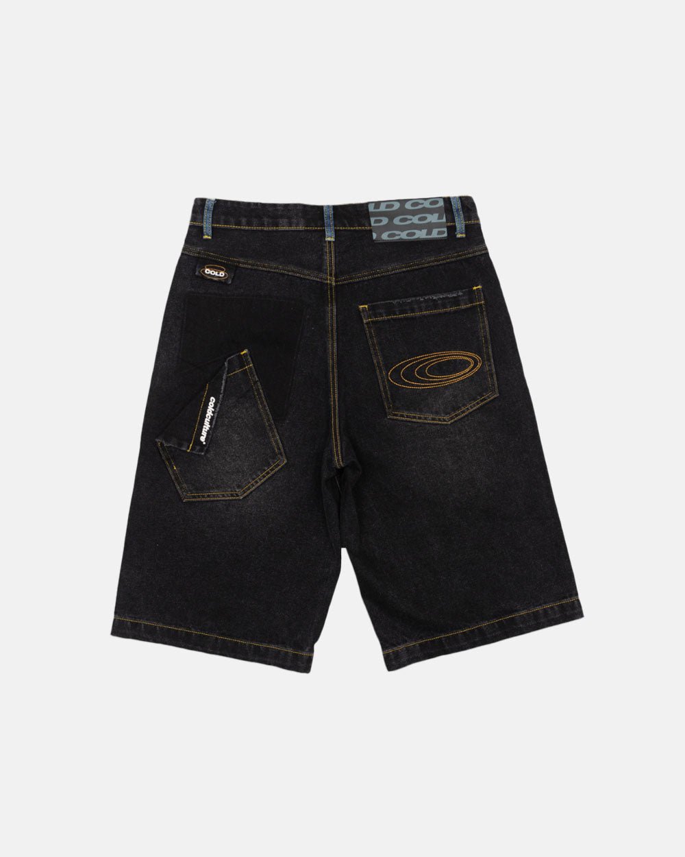 POCKET KO SHORTS BLACK DENIM