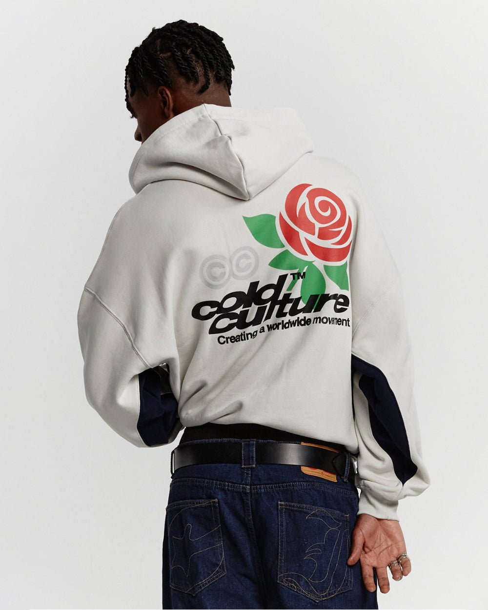 ROSE HOODIE PEARL GREY