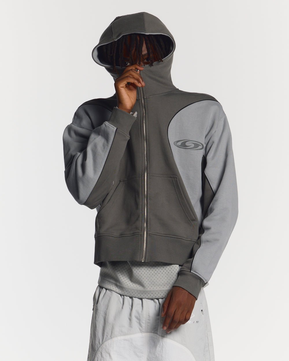 RUSH ZIPPER HOODIE GREY