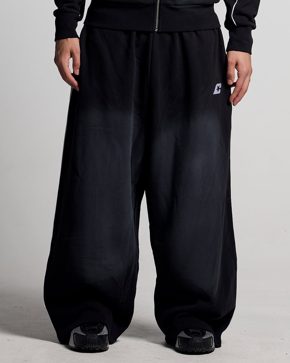 SAVAGE WASHED PANTS BLACK & WHITE