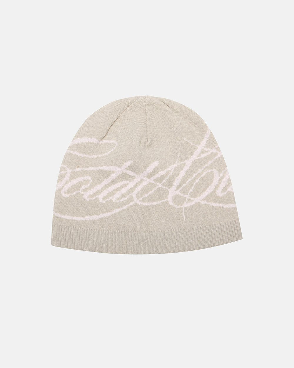 SCRIPT BEANIE BEIGE
