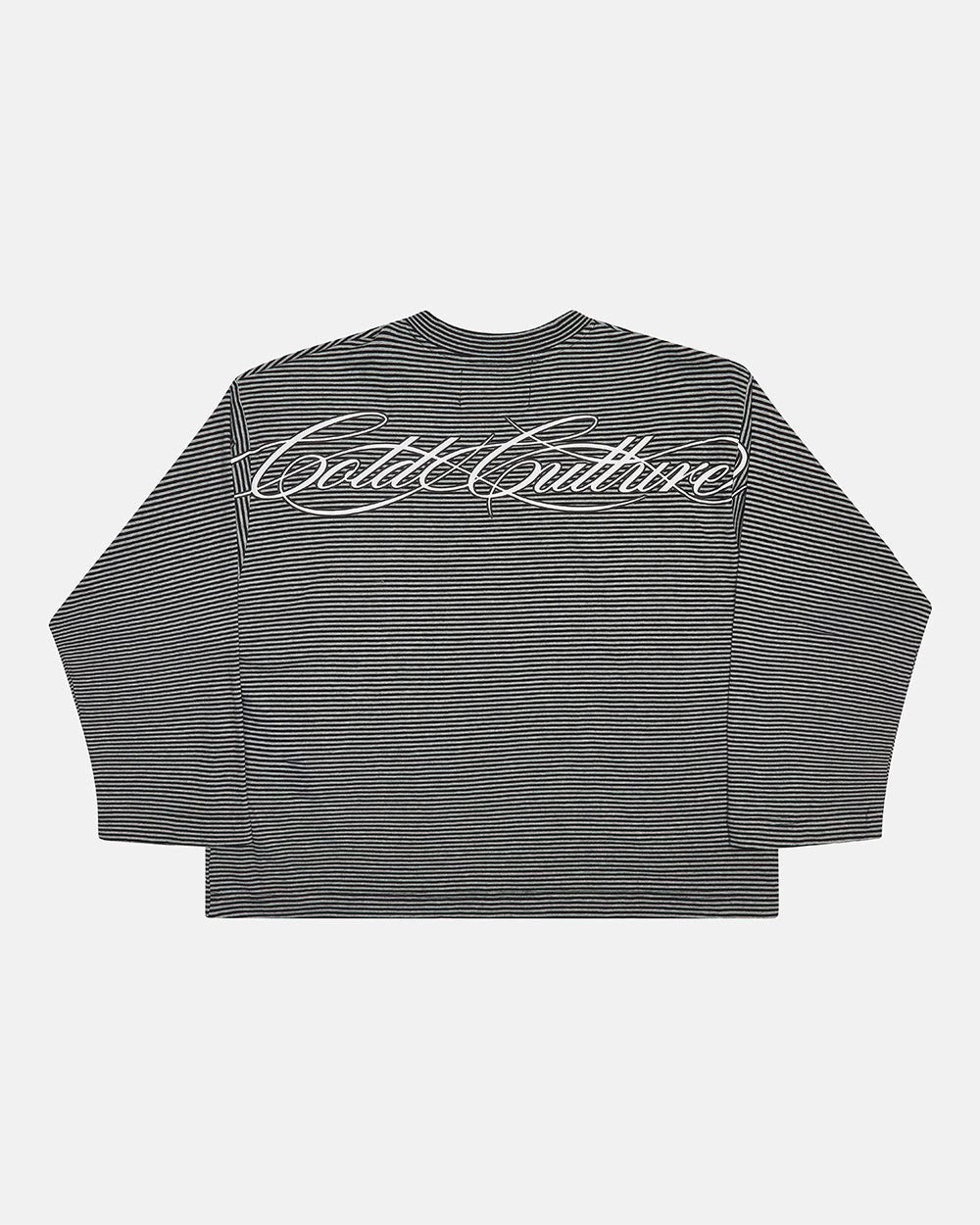 SCRIPT STRIPES LONGSLEEVE BLACK
