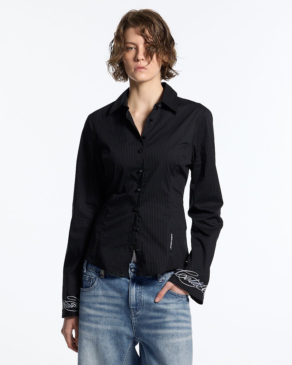 SCRIPT WORLDWIDE SHIRT DARK GREY
