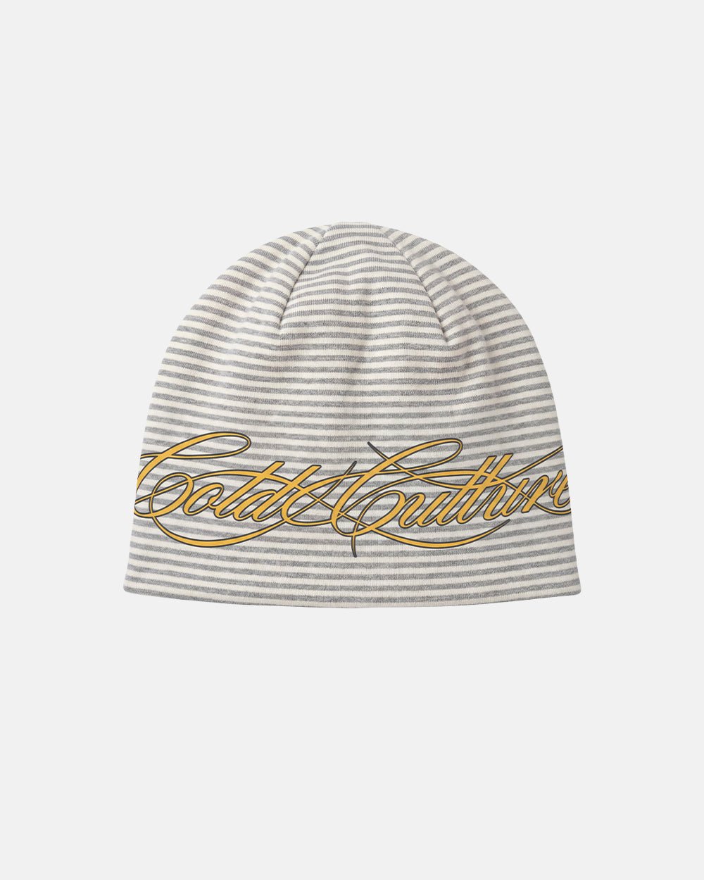 SCRIPTED STRIPES BEANIE WHITE