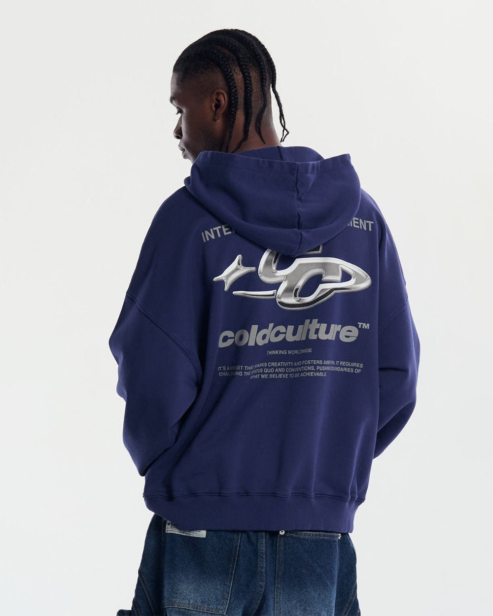 SPARKLY HOODIE COSMIC BLUE