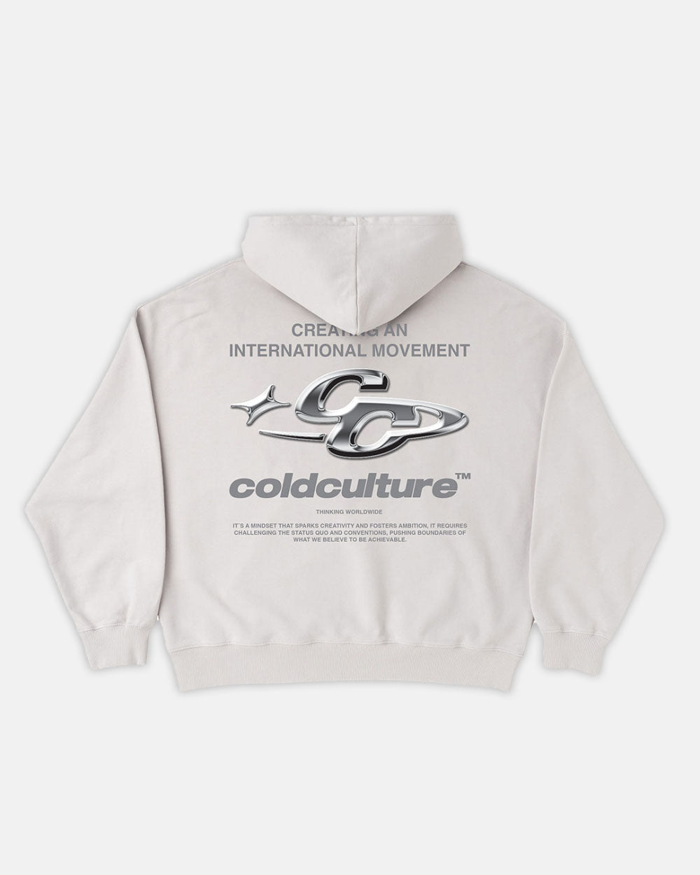 SPARKLY HOODIE PEARL GREY