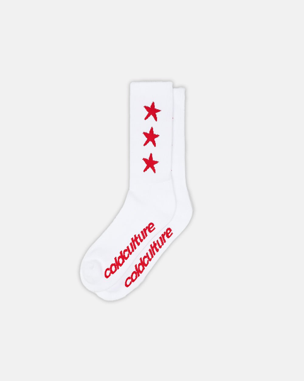 STARRY SOCKS RED/WHITE