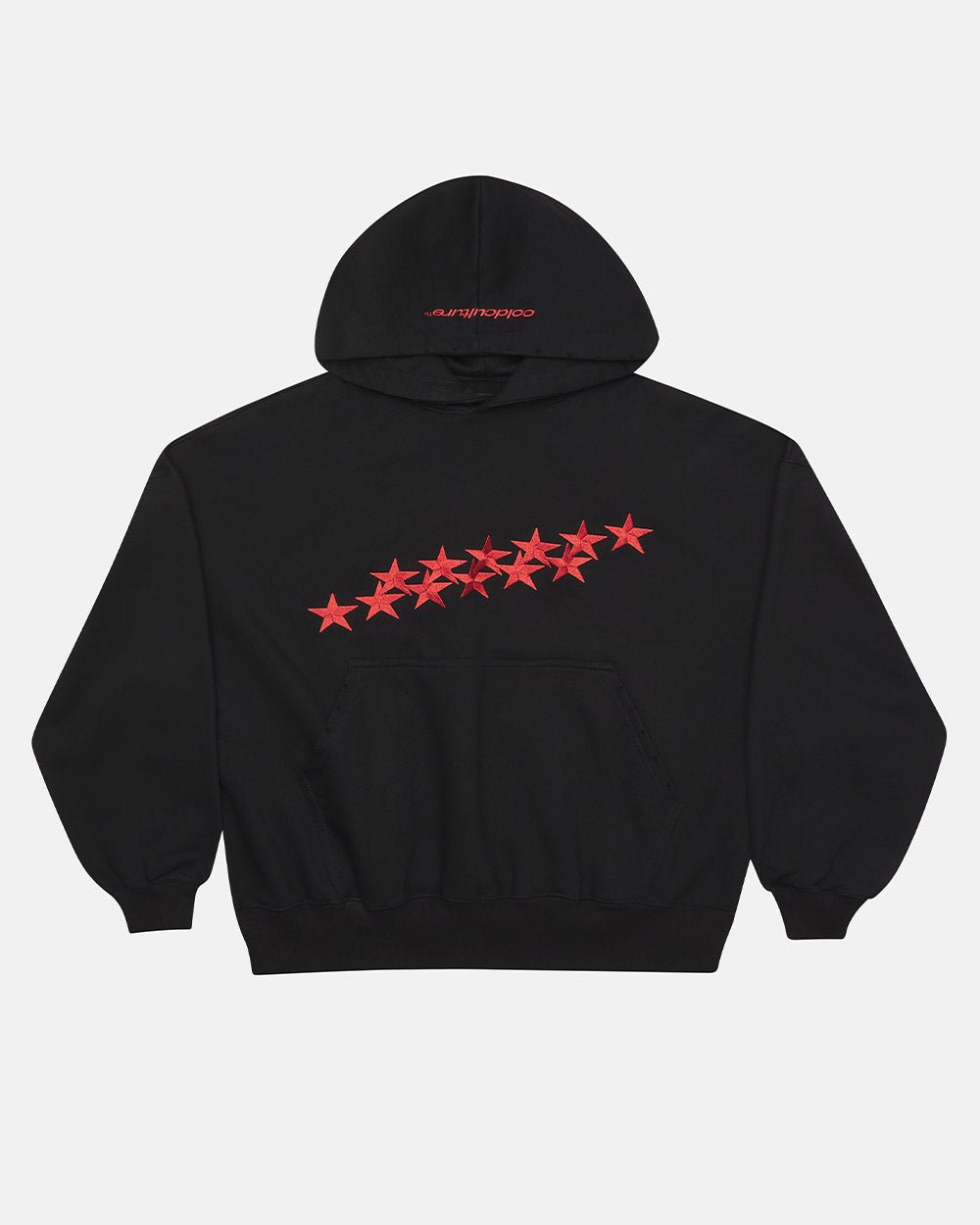 STARS HOODIE BLACK & RED