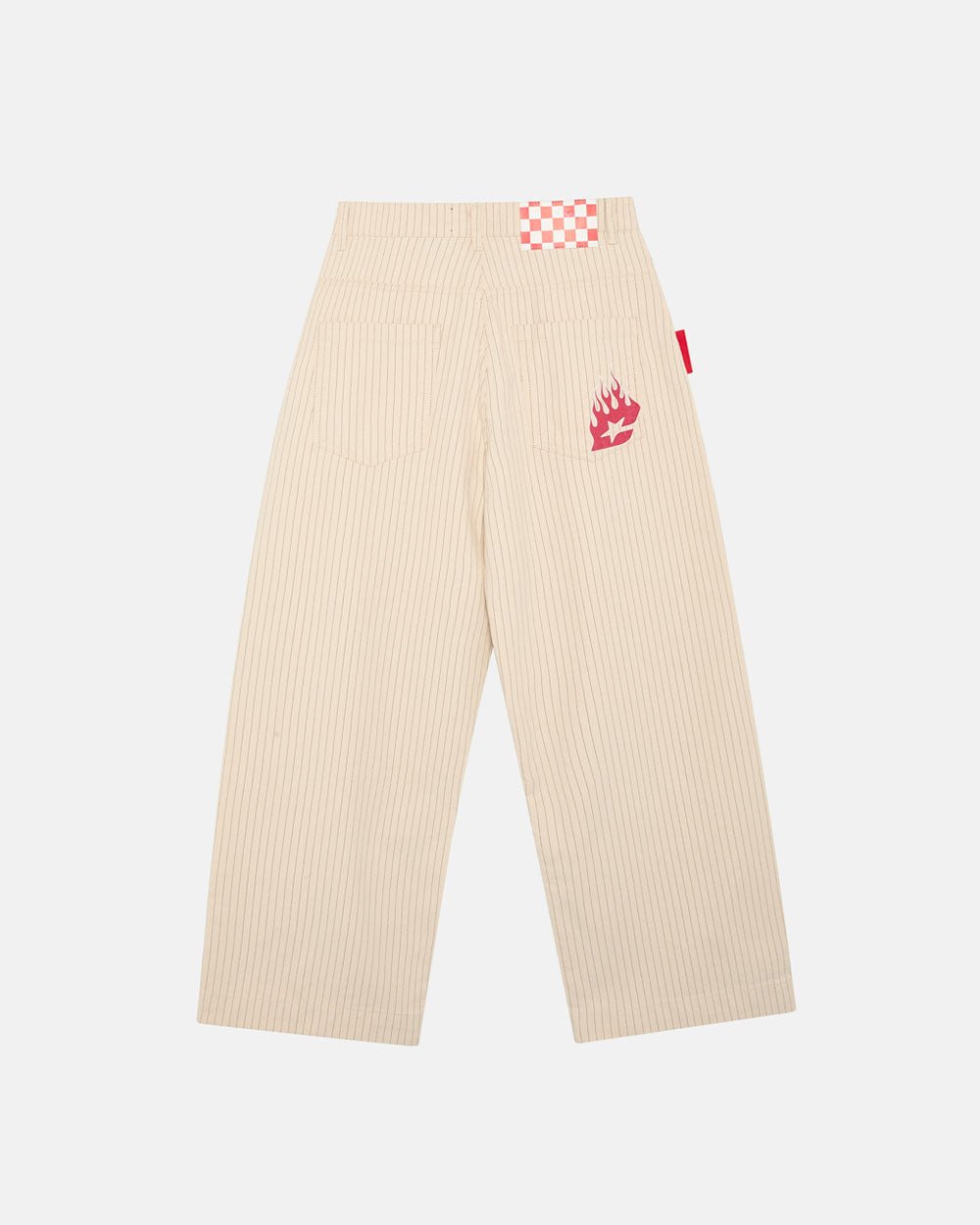 STRIPE FADE PANTS WHITE