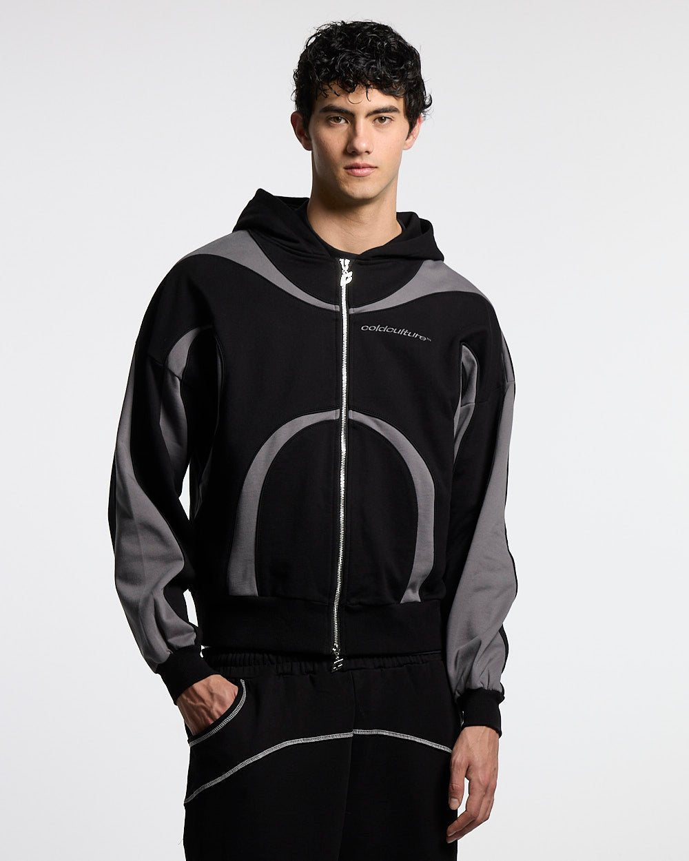 TAKE OFF ZIP HOODIE BLACK
