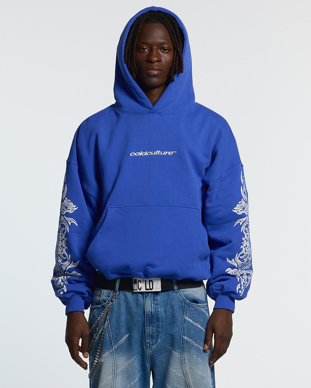 TRIBAL HOODIE BLUE