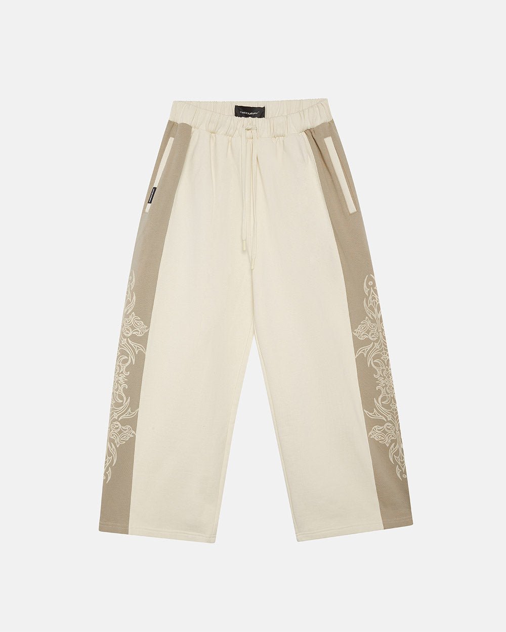 TRIBAL SWEATPANTS GREY & OFF WHITE