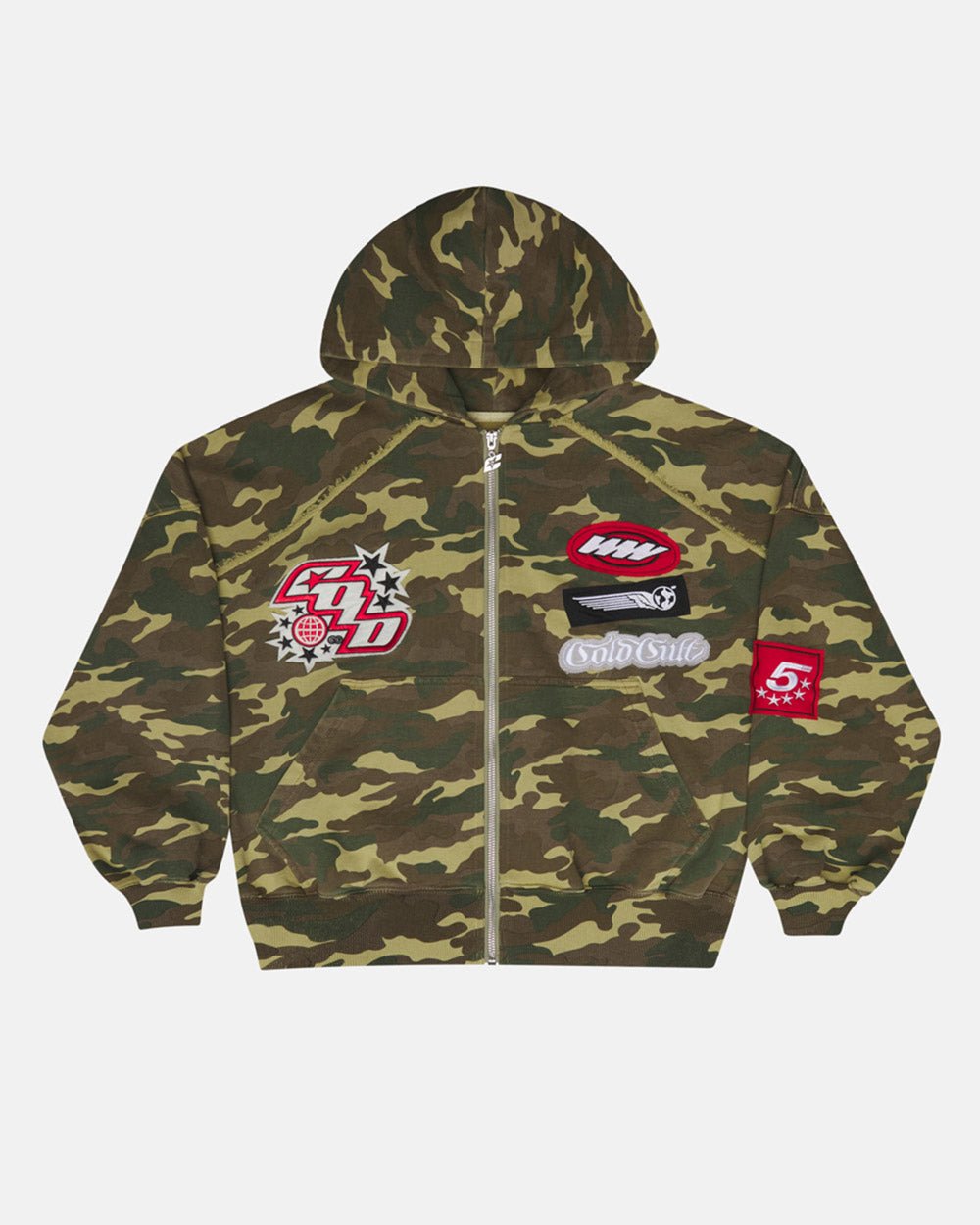 WALKER ZIP HOODIE GREEN CAMO
