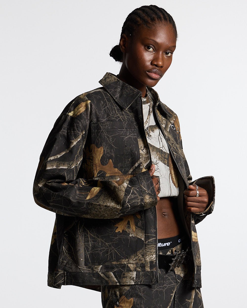 WORK ZIP JACKET REALTREE BLACK