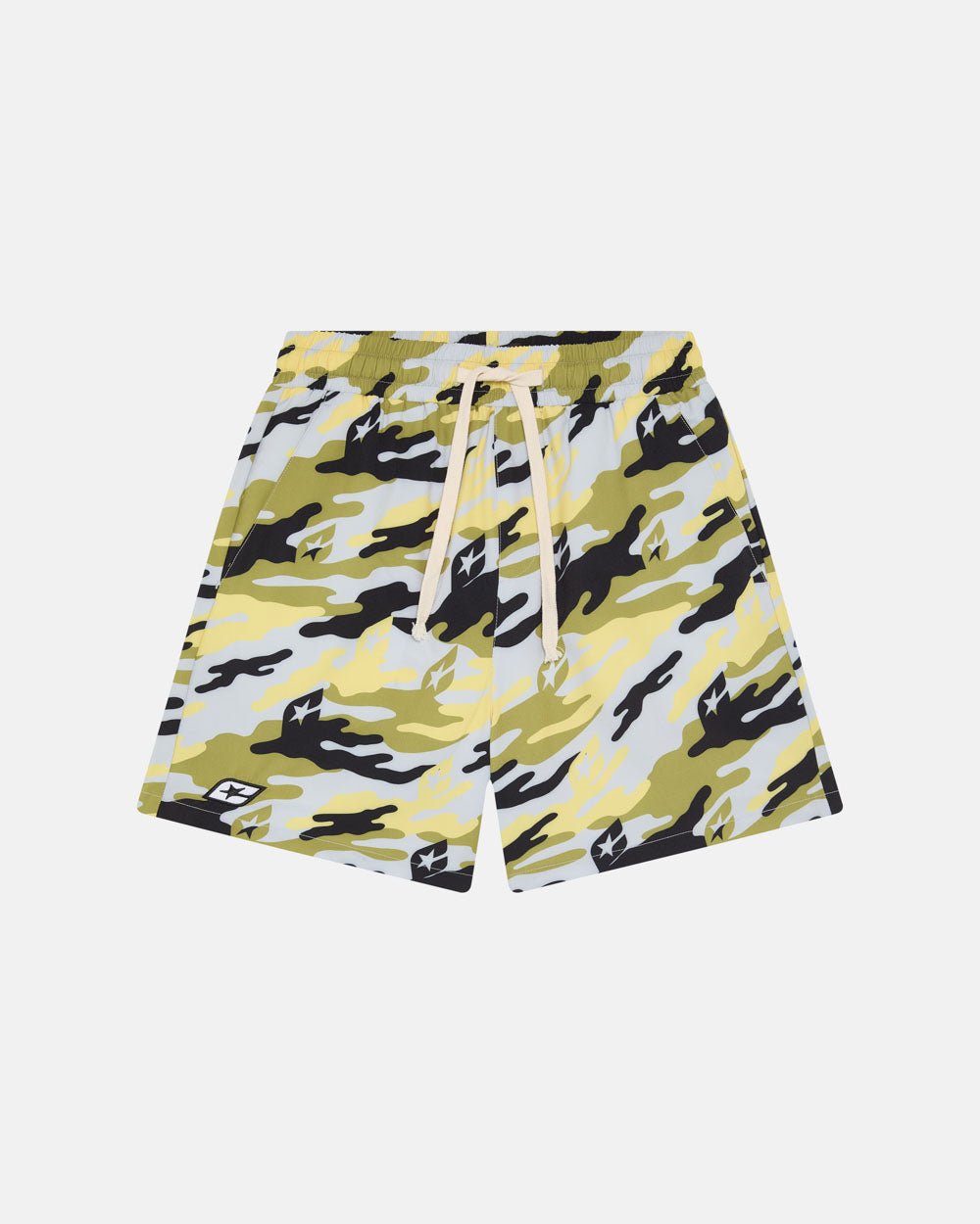 YELLOW CAMO SWIM SHORT